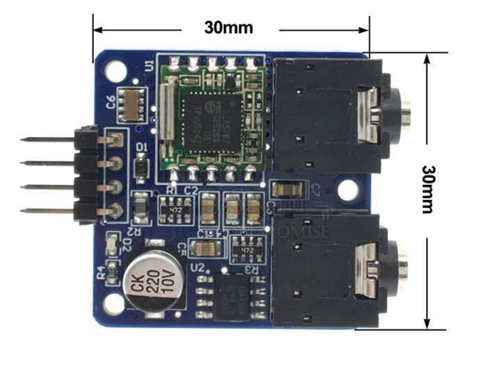 Modul FM stereo TEA5767 5V 76-108MHZ I2C